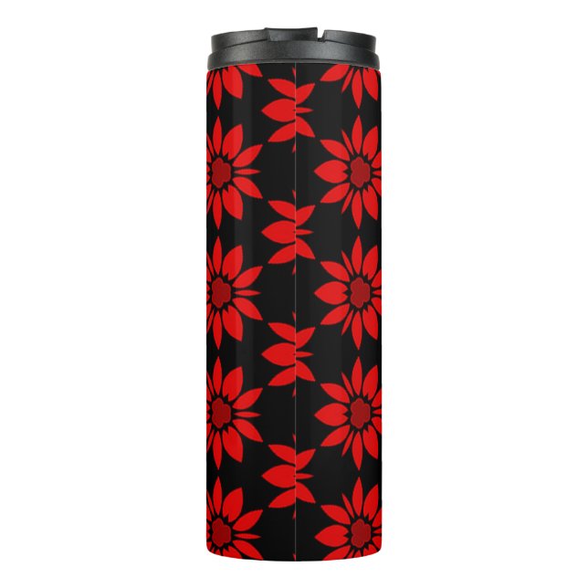 Bouteilles Isothermes motif floral transparent (Dos)