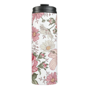 Bouteilles Isothermes Motif floral vintage avec roses