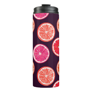 Bouteilles Isothermes Motif foncé Citrus peint à la main