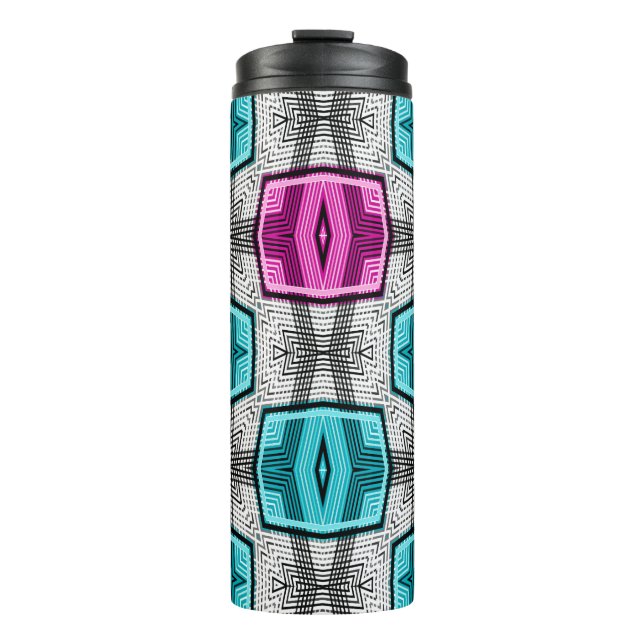 Bouteilles Isothermes Motif géométrique 60 rétro (Devant)