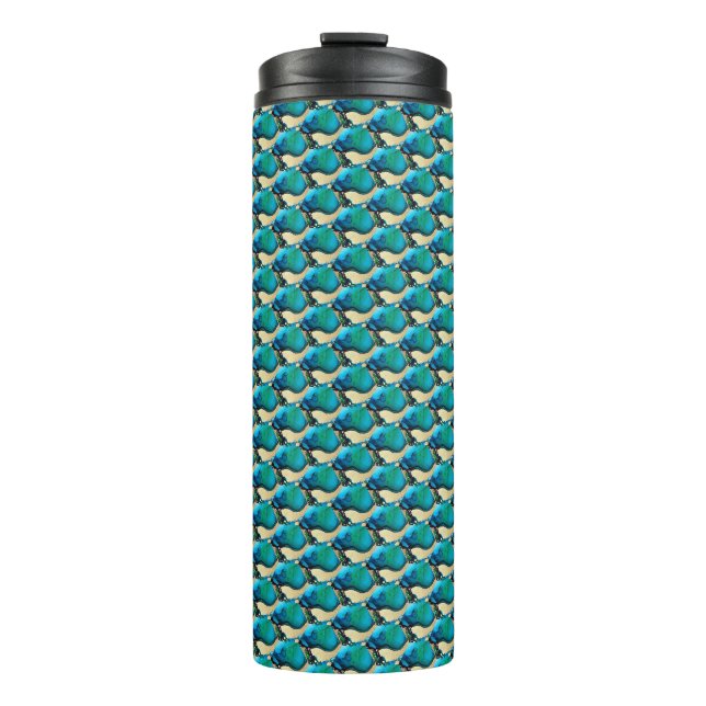 Bouteilles Isothermes Motif géométrique abstrait Ripple Grid 1302 (Devant)