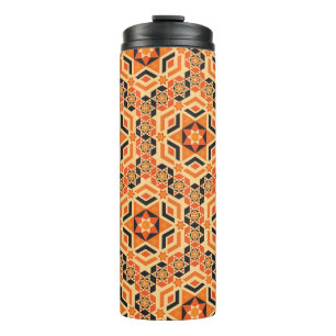 Bouteilles Isothermes Motif géométrique au sol italien, mosaïque vintage