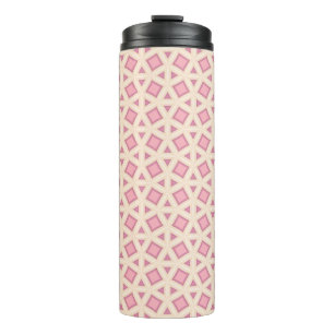 Bouteilles Isothermes Motif géométrique en treillis rose