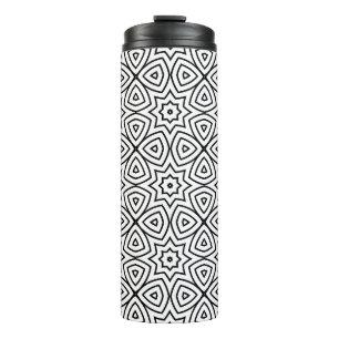 Bouteilles Isothermes Motif géométrique moderne noir et blanc