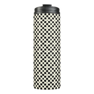 Bouteilles Isothermes Motif géométrique noir et blanc avec cercles