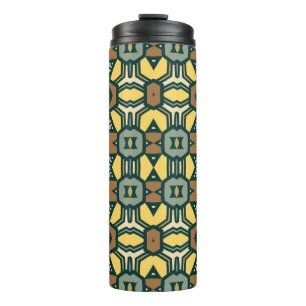 Bouteilles Isothermes Motif géométrique rétro unique, couteaux vintages