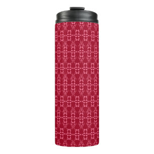 Bouteilles Isothermes Motif géométrique rouge rétro