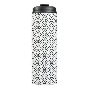 Bouteilles Isothermes Motif géométrique triangulaire noir et blanc moder