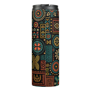 Bouteilles Isothermes Motif géométrique tribal moderne