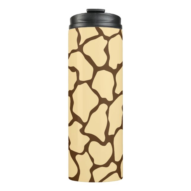 Bouteilles Isothermes Motif Girafe Marron – Impression Animale Minimalis (Devant)