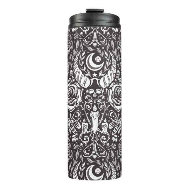 Bouteilles Isothermes Motif gothique monochrome (Devant)