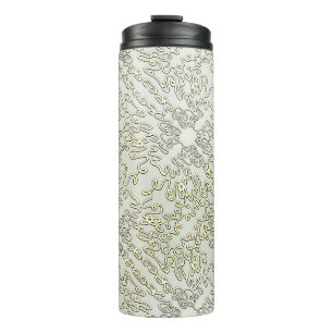 Bouteilles Isothermes Motif gribouillé orné en or et argent