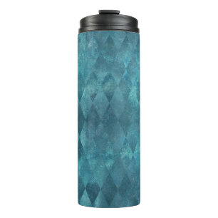 Bouteilles Isothermes Motif Harlequin Vintage Turquoise Iridescent