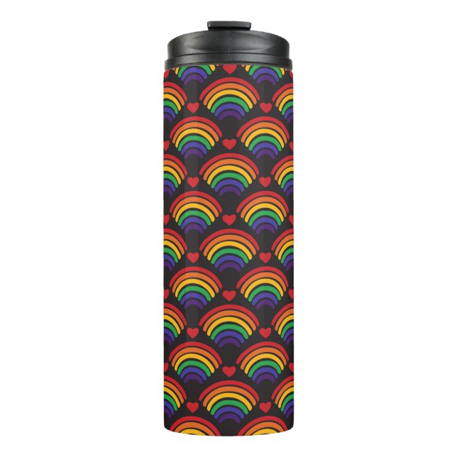 Bouteilles Isothermes Motif Hearts & Rainbows (Devant)