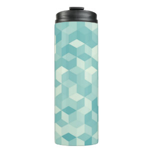 Bouteilles Isothermes Motif Hexagonal bleu sans fil