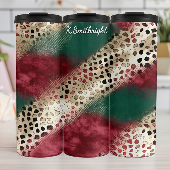 Bouteilles Isothermes Motif imprimé animal patchwork texturé (Créateur téléchargé)