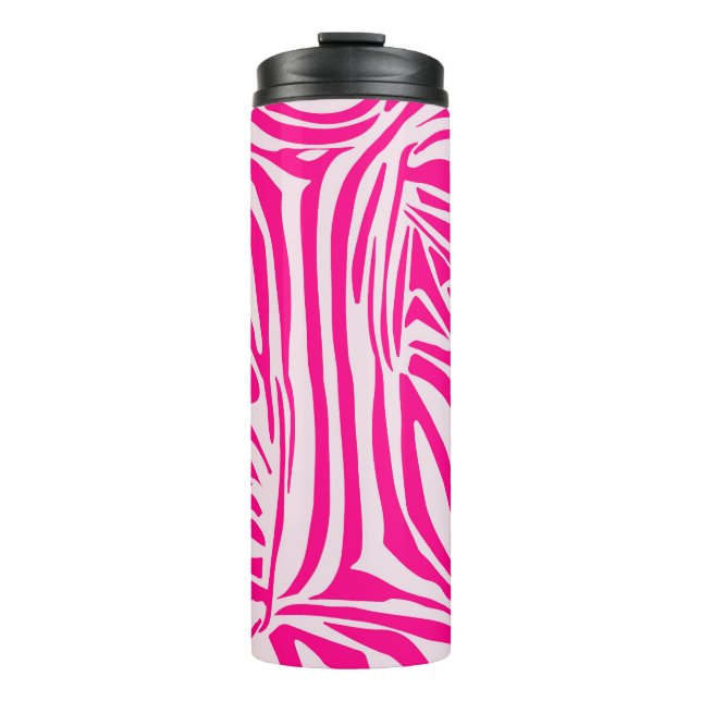 Bouteilles Isothermes Motif imprimé zèbre rose (Devant)