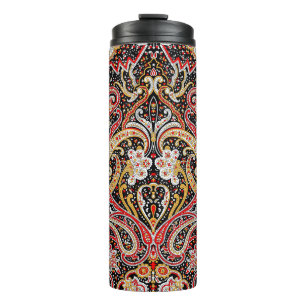 Bouteilles Isothermes motif indien traditionnel paisley