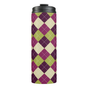 Bouteilles Isothermes Motif Jacquard sans couture. Formes de diamant arr