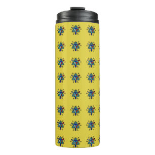 Bouteilles Isothermes Motif Mandala Floral Sans Couture