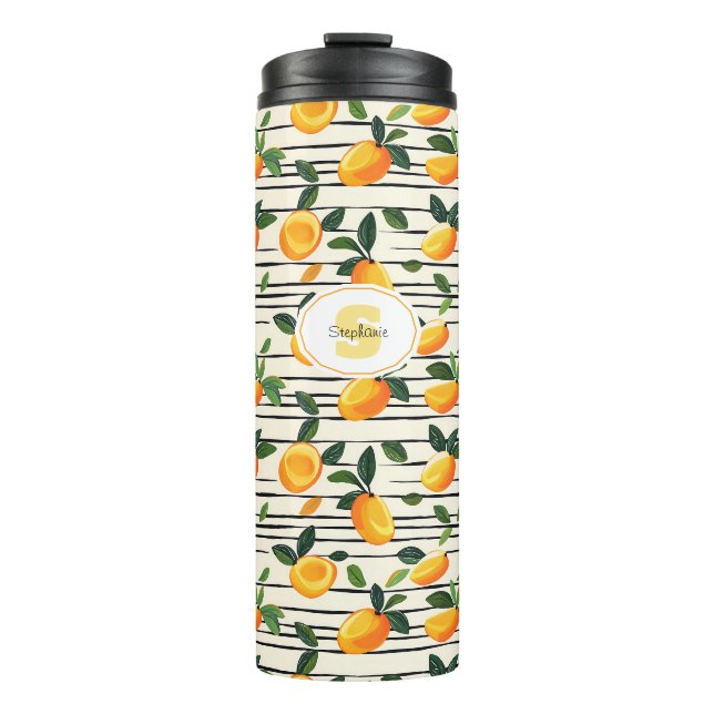 Bouteilles Isothermes Motif Mango Aquarelle avec Feuilles verts (Devant)