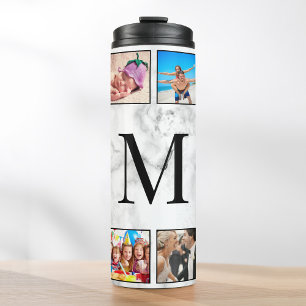 Bouteilles Isothermes Motif Marbre blanc en pierre