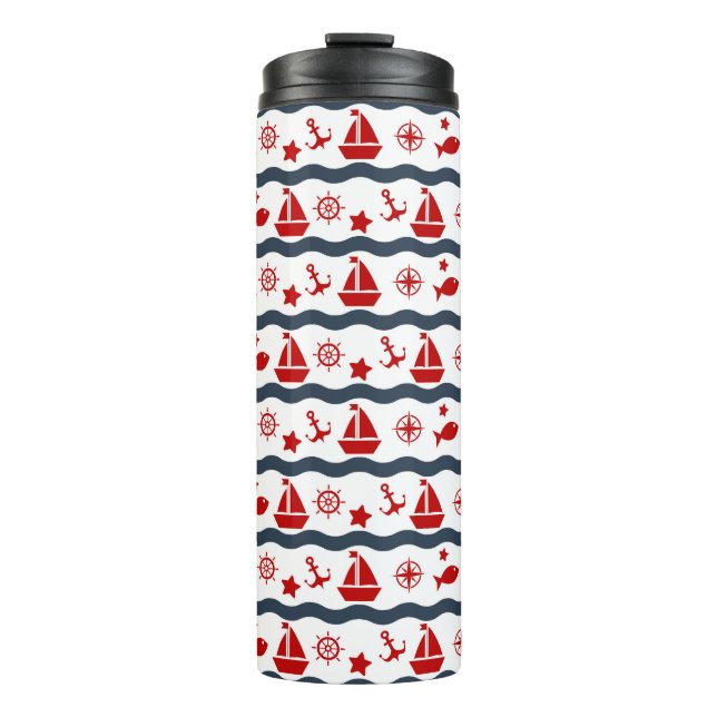 Bouteilles Isothermes Motif maritime mignon (Devant)