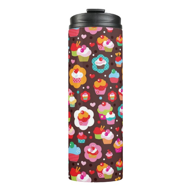 Bouteilles Isothermes Motif mignon de gâteau de tasse (Devant)