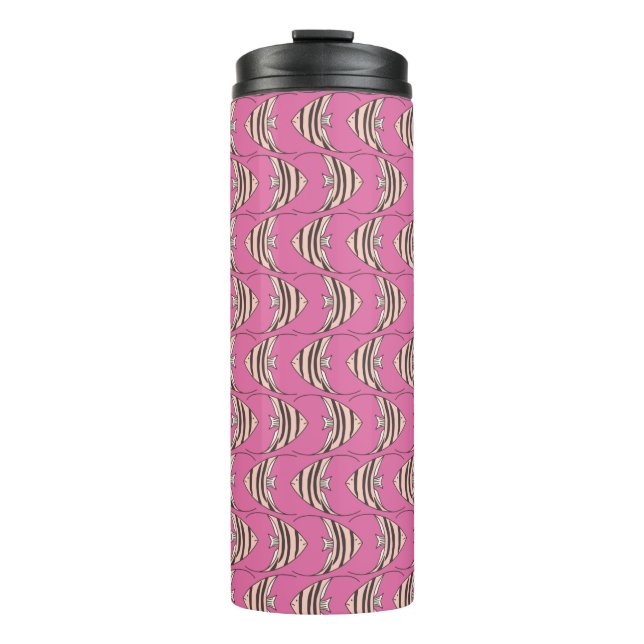 Bouteilles Isothermes Motif mignon de poisson rose (Devant)