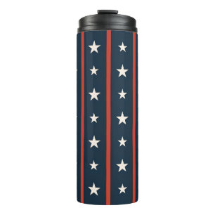 Bouteilles Isothermes Motif minimaliste de champ d'étoiles USA Luxe po