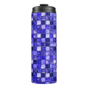 Bouteilles Isothermes Motif mosaïque bleu