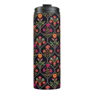 Bouteilles Isothermes motif mughal Kani Look ornement motif multi-colo
