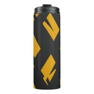 Bouteilles Isothermes Motif Noir Et Jaune