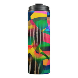 Bouteilles Isothermes motif numérique mixte couleur vive design fait wi