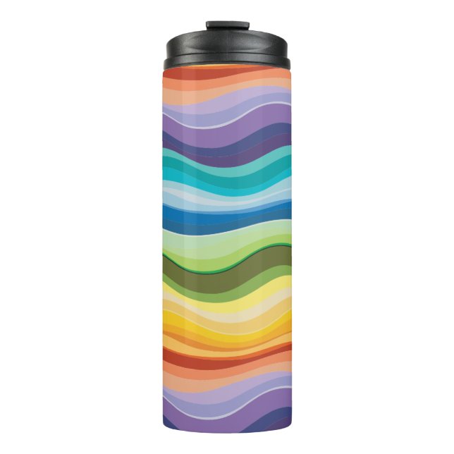 Bouteilles Isothermes Motif Ondulations Multicolores 2 (Devant)
