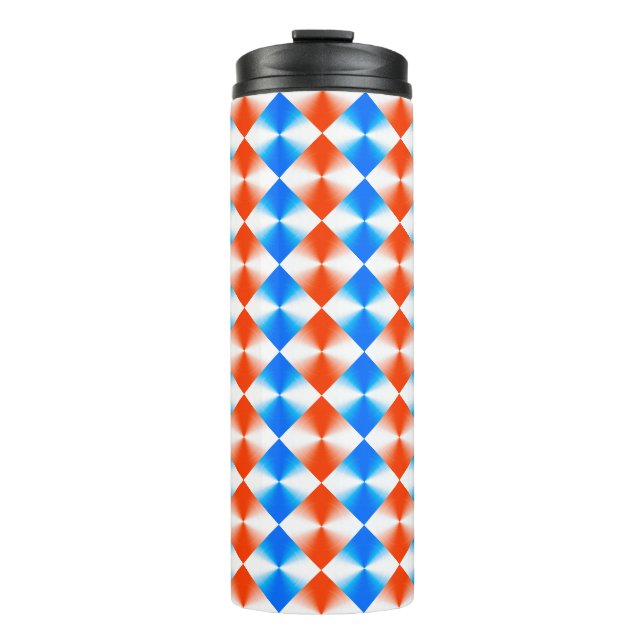 Bouteilles Isothermes Motif orange et bleu (Devant)