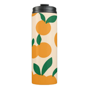 Bouteilles Isothermes Motif Oranges De Fruits Citriques De Style Moderne