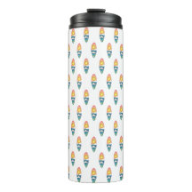 Motif ovale de surf au coucher du soleil