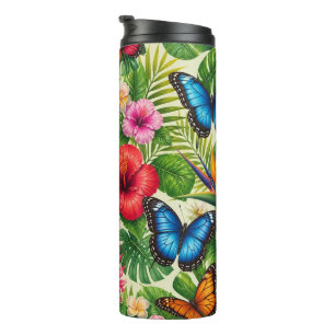 Bouteilles Isothermes Motif Papillon Tropical