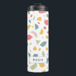 Bouteilles Isothermes Motif pastel moderne<br><div class="desc">Design moderne Pastel terrazzo. Entièrement personnalisable : vous pouvez modifier les couleurs du motif si vous le souhaitez.</div>