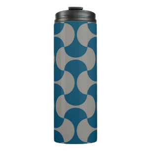 Bouteilles Isothermes Motif pastel sans charme dans le style années 60.