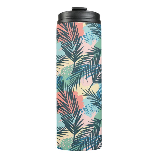 Bouteilles Isothermes Motif Pastel Tropical Leaf (Devant)