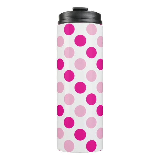 Bouteilles Isothermes Motif pois rose (Devant)