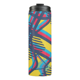 Bouteilles Isothermes Motif Pop Art sans soudure. Texture couleur Abstra