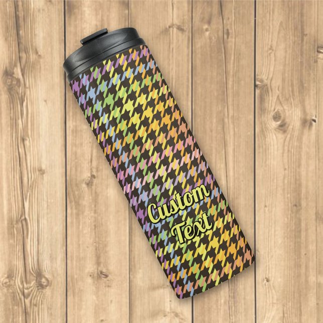 Bouteilles Isothermes Motif Rainbow Houndstooth (Créateur téléchargé)