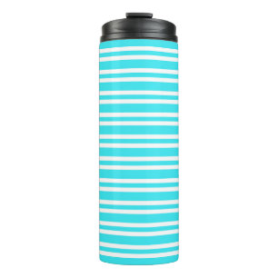 Bouteilles Isothermes Motif Rayures Bleu Blanc
