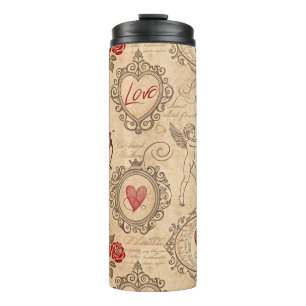 Bouteilles Isothermes Motif romantique de vintage Cupid (3)