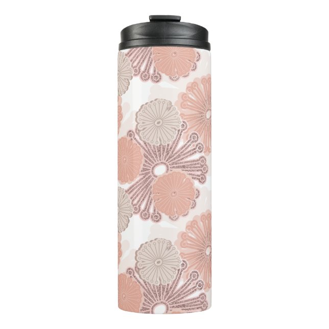 Bouteilles Isothermes Motif rose Gold Flower (Devant)
