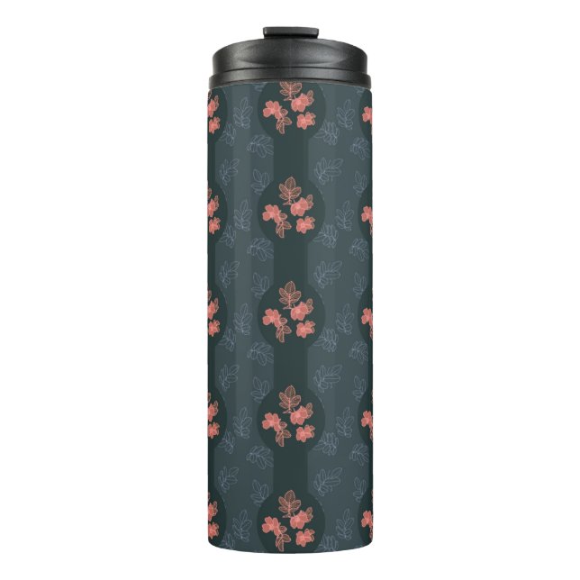 Bouteilles Isothermes Motif Rose gothique foncé (Devant)