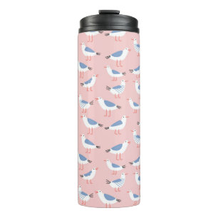 Bouteilles Isothermes Motif sans couture avec de mignons mouettes